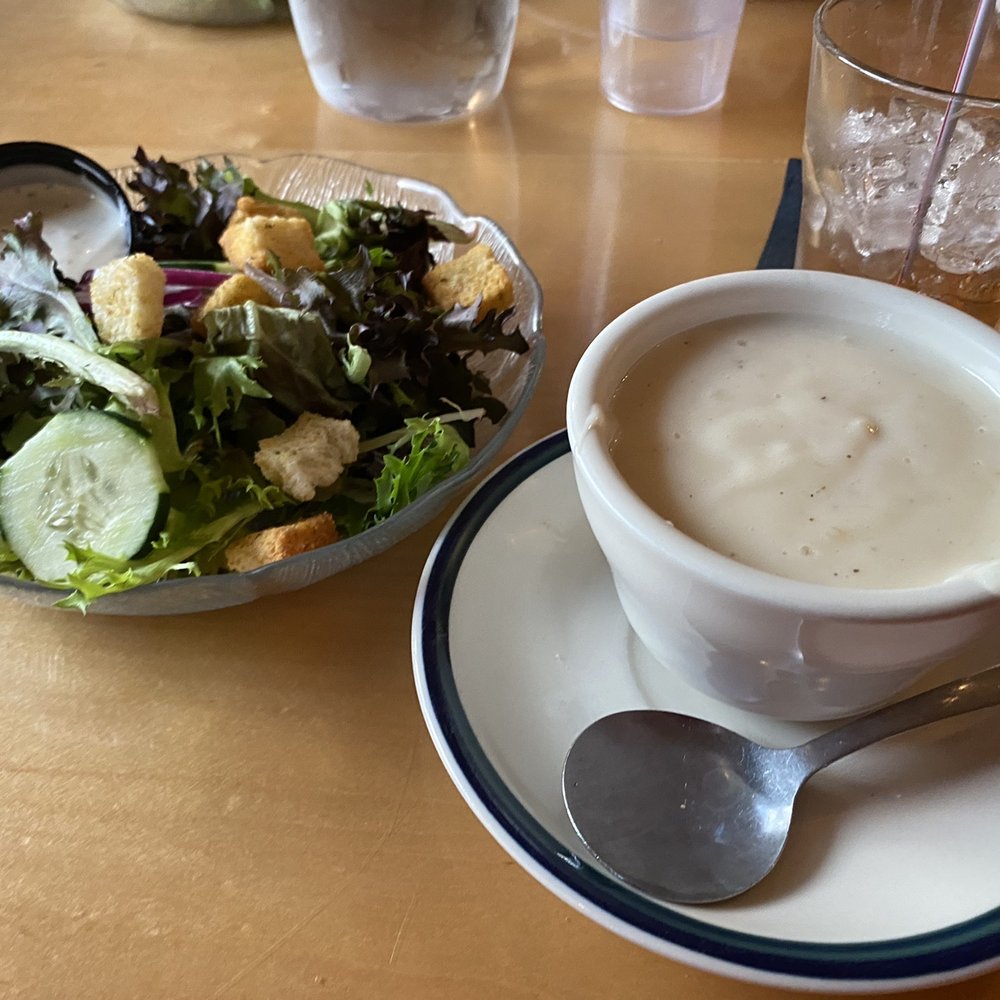 Hillcrest Lodge Supper Club - Clam chowder & salad - New American Near Me - Townsend, Wisconsin Hillcrest Lodge Supper Club - Clam chowder & salad - New American Near Me - Townsend, Wisconsin