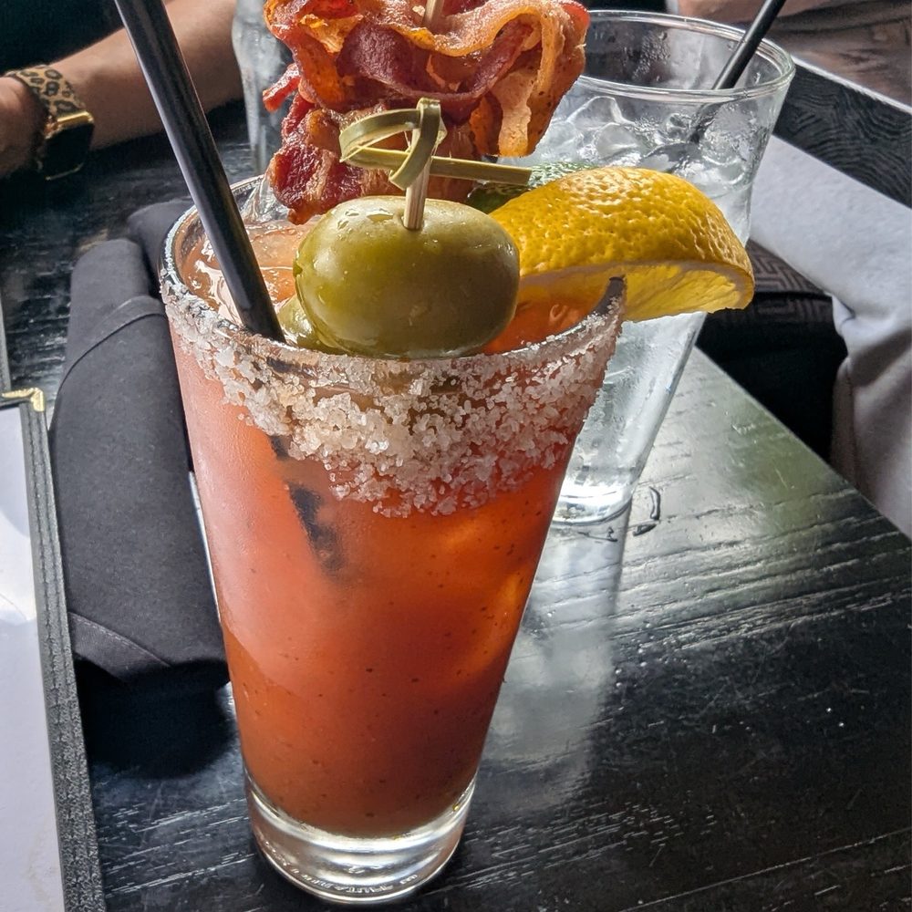 The Standard Pour - Bacon Bloody Mary - New American Near Me - Dallas, Texas The Standard Pour - Bacon Bloody Mary - New American Near Me - Dallas, Texas