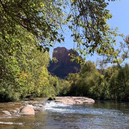 Views of the rocks in a clearing