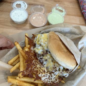 Krunch Burger - Krunch melted cheese ( single Pattie) - Burgers Near Me - La Mirada, California