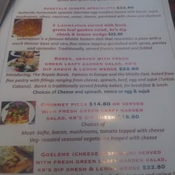 Check out a selection from the menu