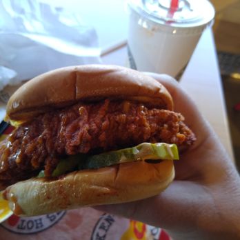 Dave's Hot Chicken - View of the slider. So bomb! - Chicken Shop Near Me - Gilbert, Arizona Dave's Hot Chicken - View of the slider. So bomb! - Chicken Shop Near Me - Gilbert, Arizona