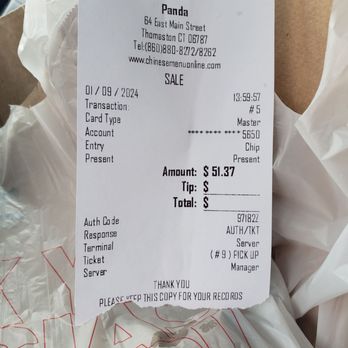 Panda Restaurant - 1.9.24 Great Asian rainy day meal !!! - Chinese Near Me - Thomaston, Connecticut