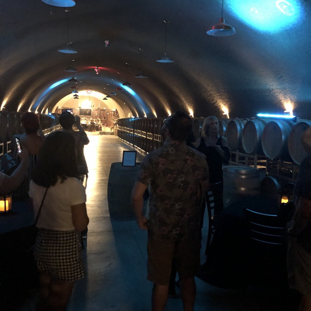 Oak Mountain Winery - Inside the cave. Year round temperature is 62 degrees. - Wineries Near Me - Temecula, California Oak Mountain Winery - Inside the cave. Year round temperature is 62 degrees. - Wineries Near Me - Temecula, California