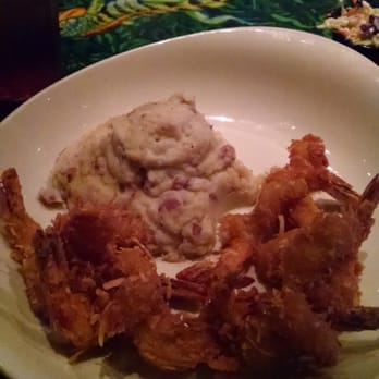 Rainforest Cafe - Coconut shrimp with red mashed potatoes. $19- portion too small for this amount... - American Near Me - Ontario, California Rainforest Cafe - Coconut shrimp with red mashed potatoes. $19- portion too small for this amount... - American Near Me - Ontario, California