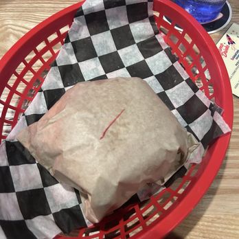 Cosmo Burger XR - Burger came wrapped up. - Cocktail Bars Near Me - Kansas City, Missouri