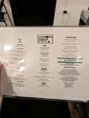 Menu photo 2 Union Park Pizza Boston, MA