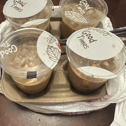 Zoe’s Tea House - Sealed drinks half filled