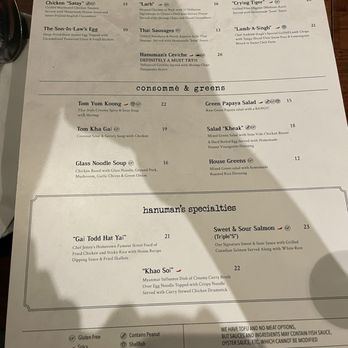 Hanuman Thai Eatery - Menu - Thai Near Me - Costa Mesa, California