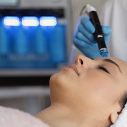 Best Hydration facial the Hydrafacial w led light boosters for anti-aging and acne prevention w lymphatic drainage of face and body