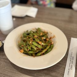Spicy Garlic Edamame