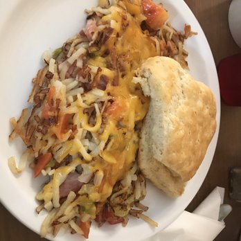 Waffle Iron - a plate of hash browns and a biscuit - Breakfast & Brunch Near Me - Marianna, Florida Waffle Iron - a plate of hash browns and a biscuit - Breakfast & Brunch Near Me - Marianna, Florida