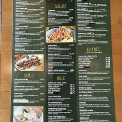 Baytown Thai Kitchen - Menu