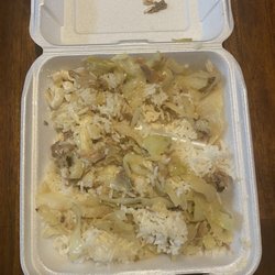 All rice and cabbage