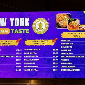 New York Halal Taste - Menu of rices, gyros, and subs in January 2026 - Halal Near Me - Pittsburgh, Pennsylvania