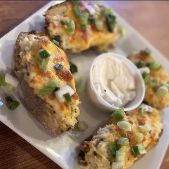 Bread Zepp - Potato skins with bacon and sour cream - Pizza Near Me - Sheridan, Montana