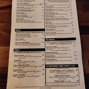 Farmer & the Cow - Menu - Burgers Near Me - Wilmington, Delaware Farmer & the Cow - Menu - Burgers Near Me - Wilmington, Delaware