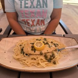 Chicken Piccata lunch portion.