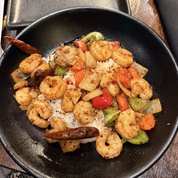 P.F. Chang's - Firecracker shrimp with plain rice - Chinese Near Me - Sunnyvale, California