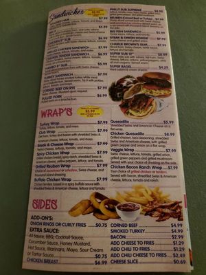 Menu photo 2 Charlie Browns Almont, MI