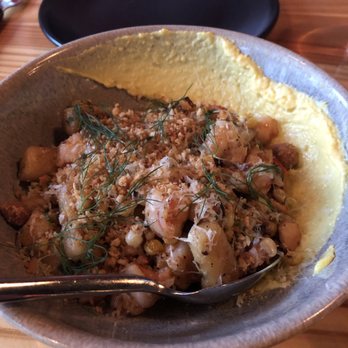 Marrow - Gnocchi with shrimp and chicken of the woods - New American Near Me - Detroit, Michigan Marrow - Gnocchi with shrimp and chicken of the woods - New American Near Me - Detroit, Michigan