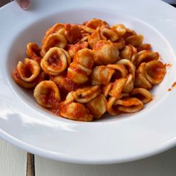 Orecchiette with tomato sauce (kids menu)