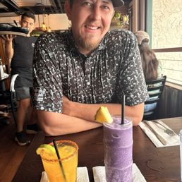 Margaritas and ube pina colada
