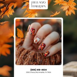Bellagio Nails & Spa - Every shade tells a story of fall. Let your nails capture the season. Book today
