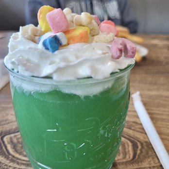 Toasted Rooster Cafe - The Lucky Charm mimosa. I wouldn't replace a traditional one, but it was a fun dessert drink! - Breakfast & Brunch Near Me - Sacramento, California