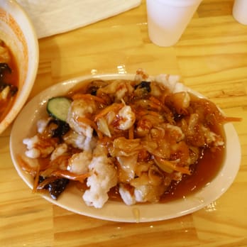 Hong Kong Ban Jum - the fried pork with sweet and sour sauce. You can also get it with sauce on side if you wanna keep your pork crisp - Korean Near Me - The Colony, Texas