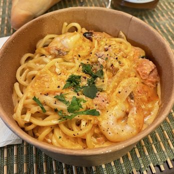 Wow Spaghetti - Creamy kimchi with shrimp - Pasta Shops Near Me - Santa Clarita, California Wow Spaghetti - Creamy kimchi with shrimp - Pasta Shops Near Me - Santa Clarita, California