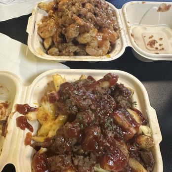 Mr Fries Man - Hello Chicken & Shrimp. Steak & Shrimp with BBQ sauce. - Fast Food Near Me - Las Vegas, Nevada