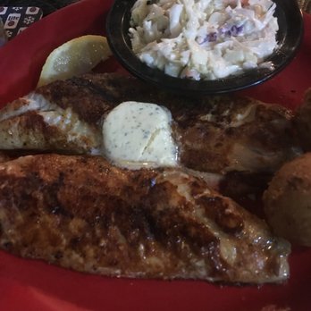 Moby Dicky's - Blackened snapper with spicy slaw. - Seafood Near Me - Hendersonville, Tennessee Moby Dicky's - Blackened snapper with spicy slaw. - Seafood Near Me - Hendersonville, Tennessee