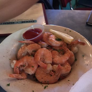 Dixie Grill - Shrimp appetizer. Thought if it was seasoned that it be hot but it wasn't. They heated it up after asking - Southern Near Me - Aiea, Hawaii