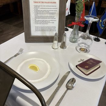 Bakersfield Barbecue Company - Fallen soldier place at the table - Barbeque Near Me - Bakersfield, California Bakersfield Barbecue Company - Fallen soldier place at the table - Barbeque Near Me - Bakersfield, California