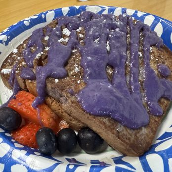 Joe's Grill Express - Ube French toast.Not bad!! - American Near Me - Honolulu, Hawaii