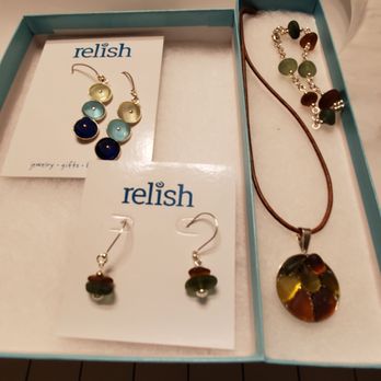 Relish - Browns & greens pendant, earring & bracelet ... and pretty blue earrings - Jewelry Near Me - Erie, Pennsylvania Relish - Browns & greens pendant, earring & bracelet ... and pretty blue earrings - Jewelry Near Me - Erie, Pennsylvania
