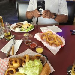 Pickled Onion - I ordered fish sandwich and onion rings. My husband ordered steak.