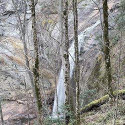 High Falls - South Trail - This was the falls where we stopped. Walk at least another 0.3 miles to see bottom. Did not make to bottom became exhausted & rainy