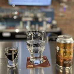 The Brothers Beer & Bourbon House - Sitting at the bar. Great selection of local drafts.