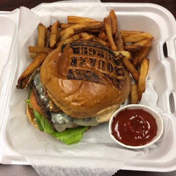 Troy Place Cafeteria - a burger and fries in a styrofoam container - Restaurants Near Me - Troy, Michigan Troy Place Cafeteria - a burger and fries in a styrofoam container - Restaurants Near Me - Troy, Michigan