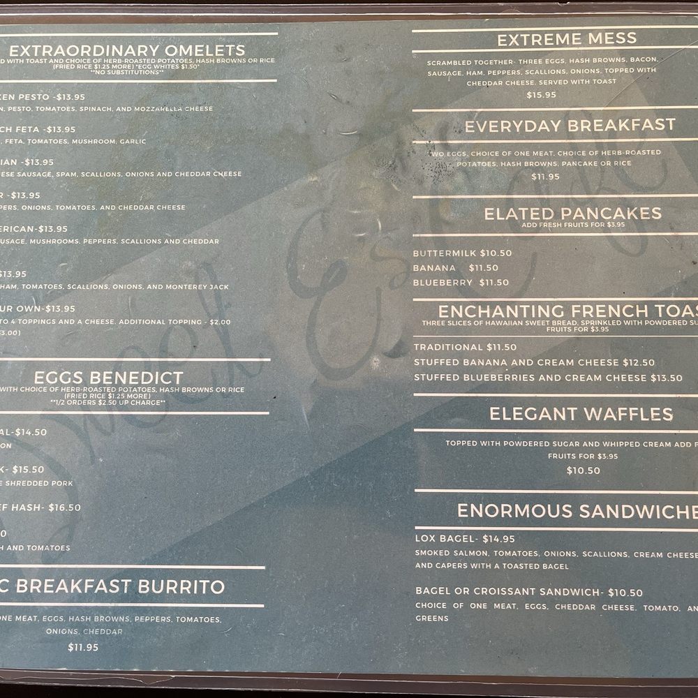 Sweet E's Cafe - Menu - Cafes Near Me - Honolulu, Hawaii Sweet E's Cafe - Menu - Cafes Near Me - Honolulu, Hawaii