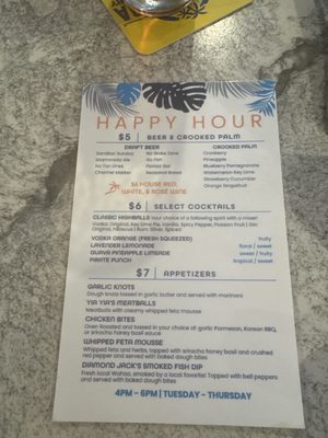 Menu photo 1 Crooked Palm Cabana Tavernier, FL Menu photo 1 Crooked Palm Cabana Tavernier, FL