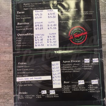 Photo of La Taqueria - San Francisco, CA, United States. Menu
