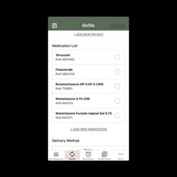 Paper Mill Pharmacy & Gift Shop - My Pharmacy app showing RX needed.