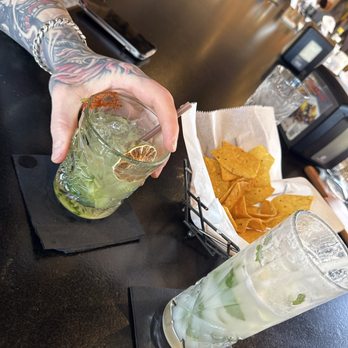 Okay Maguey - Spicy Cucumber Margarita and Coconut Mojito - Tacos Near Me - Phoenix, Arizona Okay Maguey - Spicy Cucumber Margarita and Coconut Mojito - Tacos Near Me - Phoenix, Arizona