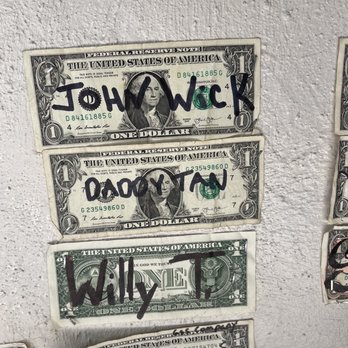 Naty's Place - a bunch of bills on a wall - Dive Bars Near Me - Brawley, California Naty's Place - a bunch of bills on a wall - Dive Bars Near Me - Brawley, California