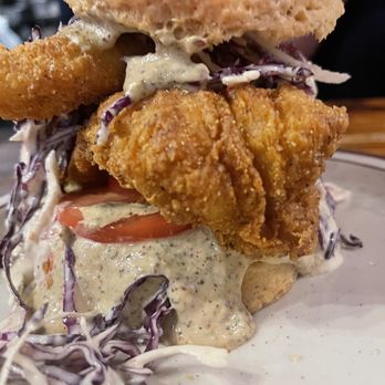 Denver Biscuit Co. - Colfax - The Schooner (Catfish on a biscuit) - Sandwiches Near Me - Denver, Colorado Denver Biscuit Co. - Colfax - The Schooner (Catfish on a biscuit) - Sandwiches Near Me - Denver, Colorado