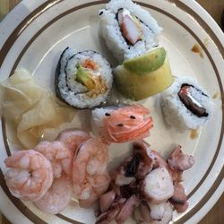 New York Style Buffet - Sushi, octopus salad