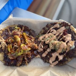 Mac Shack - BBQ smash taco and Jalapeño smash taco
